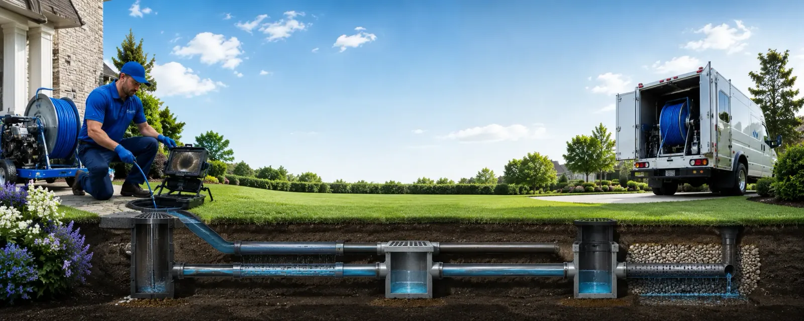 Outdoor drain cleaning information for Bates, OR
